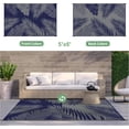 thumbnail image 2 of Outdoor Rug  for Patios   Reversible Outdoor Plastic Straw Camping Rug Carpet  Large Area Rugs Mats for RV  Camper  Deck  Balcony  Porch  Backyard  Beach  Picnic. Leaf, 2 of 7