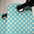 thumbnail image 4 of Ambesonne Geometric Grommet Curtain, Aqua Checked Tile, 50" x 63", Turquoise Ivory, 4 of 6