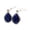 blue-sapphire, variant on Solid 925 Sterling Silver Dangle Drop Earrings For Women, Natural Amethyst Pear Gemstone Unique Handcrafted February Birthstone Earrings