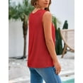 thumbnail image 3 of FreshPretty Women's Sleeveless Sweater Vest Summer Crew Neck Ribbed Knit Lightweight Pullover Casual Loose Fit Tank Tops, 3 of 8