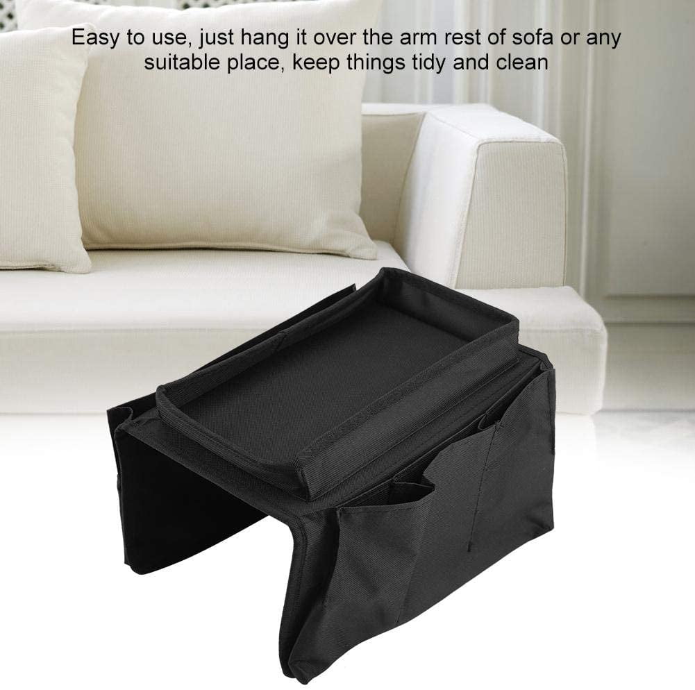 Hanging Sofa Storage Bag Arm Rest Organiser Couch Caddy TV Remote Control Holder Armchairs Paper Rack Phone Glassse Foldable Pouch Chair Tidy Table Space Saver Pocket Set Living Room Home Companion 