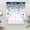 DarkBlue, variant on Blue Spring Botanical Swag Valances for Windows, Kitchen Window Curtains Over Sink, Weeping Eucalyptus Butterfly Window Treatment Curtains for Living Room/Bedroom Curtains 2 Panel Sets 36"x45"