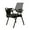 Black, variant on Tablet Folding Arm Chair Mesh Office Chairs with Desk Attached for Adults,Ergonomic Guest Nesting Chairs Conference Room Chair with Writing Board
