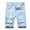 Sky Blue, variant on Turilly Men's Shorts Denim Shorts With Micro Elastic Fit Button Zipper Pockets For Casual Pants Shorts