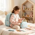 thumbnail image 5 of Back To School Backpack Star Prints Cute Backpack Stationery Pouch Lunch Box Pouch Students Backpacks Three-Piece Set, 5 of 9