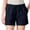 hwj# Blue360, variant on Huowey Shorts For Women Straight Leg Casual Linen Pants Drawstring Elastic Waist Sports Loose Shorts With Pockets Solid Color Summer Casual Fashion Breathable Shorts Dailywear,Black,L