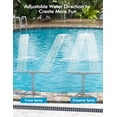 thumbnail image 3 of Pool Fountain for Above and In-Ground Pools, Adjustable Dual Spray Waterfall Sprinkler Cooler for Pool, Swimming Pool Spa Water Temperatures, High-Pressure Pool Spray Fountain, 3 of 7