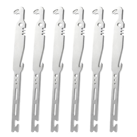 Fishing Multi-Tool 6-in-1 Stainless Steel Multipurpose Tool for Anglers Camping and Outdoor Compact Fishing Gift for Men and Outdoor Enthusiasts