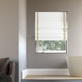 thumbnail image 5 of Sun Zero Olander Black Ribbon Border 100% Blackout Cordless Roman Shade, 27"W x 64"L, Taupe, 5 of 8