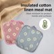 thumbnail image 4 of 4 Uds. Almohadillas calientes resistentes, fondo para cocinar, barbacoa, microondas, lavable, agarraderas para asar, 17*17cm, 4 of 5