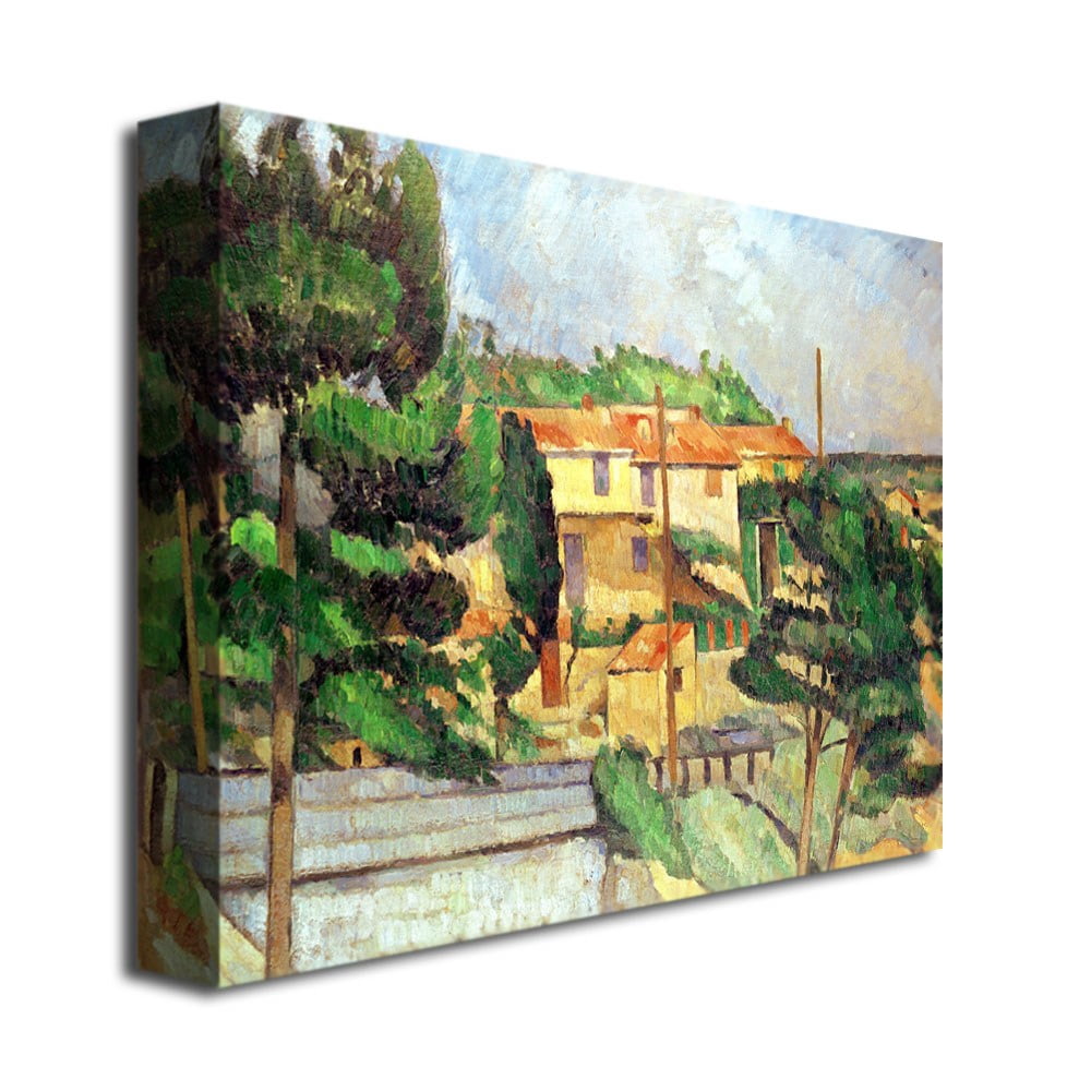 Trademark Fine Art "Viaduct At Estaque" Canvas Wall Art by Paul Cezanne