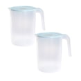 thumbnail image 1 of Oleegame 2PC Glass Bottle Simple Cold Water Kettle Household Plastic Heat High Temperature Cold Boiled Water Cup Tea Pot Set Miscellaneous Pot Large Capacity Blue, 1 of 4