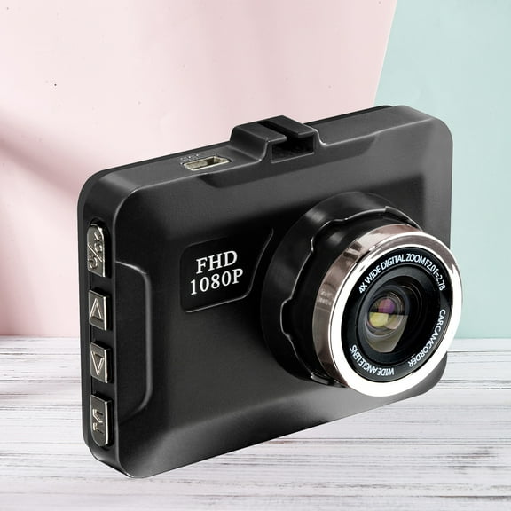 Homoyoyo Dual Lens Car Dash Cam with Night , , ABS Black Driving Recorder for Driving