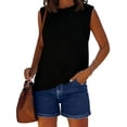 thumbnail image 2 of Nestiefly Jean Shorts for Women 2026 High Waisted Stretchy Casual Cut Off Denim Shorts Summer Trendy Jorts with Pockets Navy L, 2 of 7