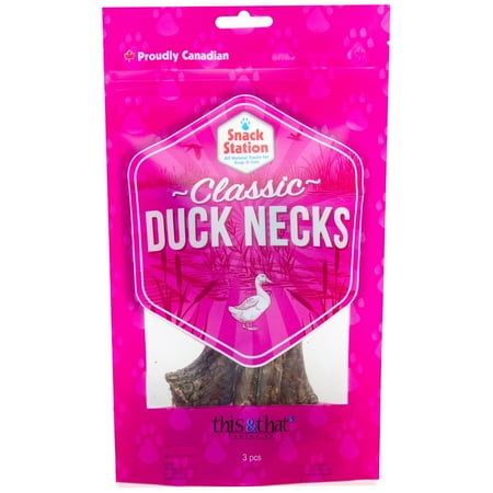 UPC: 0602573117231 | Snack Station: Classic Duck Necks – 3 pcs  Dehydrated Treats For Dogs & Cats  High Quality Pet Chews  This & That Canine Co