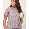 thumbnail image 5 of Moomaya Sleepwear, Printed Cotton Night Suits, 2 Pcs Kurta & Pajama Set For Womens Pjs, 5 of 9
