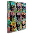 thumbnail image 2 of Trademark Fine Art '9 Skulls' Canvas Art by Dean Russo, 2 of 3