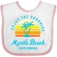 thumbnail image 3 of Inktastic Summer Enjoy the Sunshine Myrtle Beach South Carolina Blue Boys or Girls Baby Bib, 3 of 4