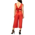 thumbnail image 2 of Rachel Roy Womens Open Back Jumpsuit, Orange, Large, 2 of 2