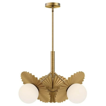 

CH501322BGOP-Alora Lighting-Plume - 3 Light Chandelier-15.75 Inches Tall and 22 Inches Wide-Brushed Gold Finish