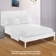 thumbnail image 5 of Juego de sábanas suaves, cubrecama de bolsillo profundo, juego de cama de alta calidad, blanco cremoso, tamaño QUEEN, 4 piezas, 5 of 10