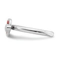 thumbnail image 3 of 925 Sterling Silver Stackable Expressions Polished Red Enameled Heart Ring Size: 5; for Adults and Teens; for Women and Men, 3 of 5