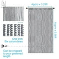 thumbnail image 3 of Gustave 3.3FT * 6.6FT Door String Curtain Wall Panel Fringe Window Room Divider Glitter Tassel Screen Ribbon Curtains for Wedding Home Party Decor "Silver Gray", 3 of 10