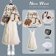 thumbnail image 4 of Winter Red Sweater Set For Women Tank Dress 2-piece Set Christmas Style Elegant, 4 of 5