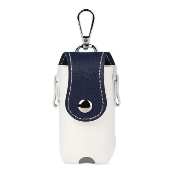Dualoai Golf Ball Waist Bag Carry Pouch for Women Men Compact with Tee Holder Convenient White and Blue