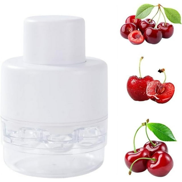 1PC Potato Fry Cutter Cherry Pitter Tool Upgrade Cherry Pitter Portable Cherry Core Remover With 7 Individual Holes Multi Function Cherries Seed Remover Tool Quick Release Multi Cherry 1pc