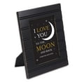 thumbnail image 3 of I Love You to The Moon and Back Black 8 x 10 Beaded Board Picture Frame Plaque, 3 of 6