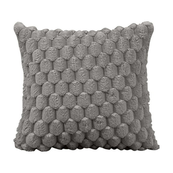KMMYS Snowflake Velvet Throw Pillow Case 45x45cm Soft Decorative Cushion Cover, Plush Square Pillow Case, Machine Washable, Cozy Couch Decor for Living Room, Bedroom, Holiday Gift