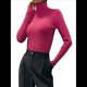 thumbnail image 1 of Camiseta de Larga para Mujer, Ropa Interior Térmica Básica de Moda para Otoño e Invierno. Polvo L, 1 of 8