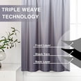 thumbnail image 3 of 2 Pcs Shade Tier Curtain, Rod Pocket Gradient Printed Blackout Short Curtain, 3 of 8