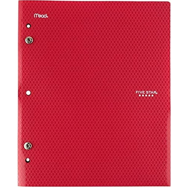Mead Five Star 2 Pocket AttachaFolder Red