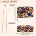 thumbnail image 4 of FORMRS Women Crossbody Purse with Chain Strap Vegan Leather Shoulder Handbag, Large Colorful Flowers Pattern, 4 of 7