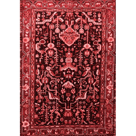 Ahgly Company Indoor Rectangle Persian Red Traditional Area Rugs, 3' x 5'