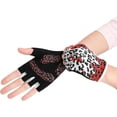 thumbnail image 1 of Gants de Cyclisme Léopard pour Femmes, Mitaines Demi-Doigt pour Jeunes Filles, Antidérapants, Sport Extérieur Sans Doigts, Protection Uv Rembourrée, 1 of 5