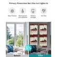 thumbnail image 5 of Red Plaid Christmas Window Privacy Film Stained Glass Window Film Decorative Windows Cover Static Windows Cling for Glass Door Truck Xmas Tree Vintage Winter Stickers for Bathroom 17.7"x78.7", 5 of 7