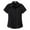 Black, variant on Womens Elastic Slim Fit Blouse Curvy Fit Blouse Front Snap Closure Side Slimming for Uniform or Daily Office,White XXXXXXL
