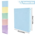 thumbnail image 3 of 1 Inch 3 Ring Binder, Pastel Aesthetic Document Organizer, Letter Size Plastic File Binder for Exam Papers, Notes & Homework, Scho*ol Office Home Supplies, Multi Color 1pc, 3 of 5