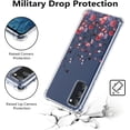 thumbnail image 3 of Flower Case for Samsung Galaxy S20 FE 5G,Clear Floral Case Slim Cute Cover for Girls Women,Transparent Soft TPU Bumper Protective Case with Reinforced Corners,Red Flower, 3 of 6