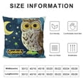 thumbnail image 5 of Orinice Owl Stars Graphic Decorative Throw Pillow Cover Aesthetic Decor Square 1PC for Home Couch Living Room Bed Sofa 20x20in, 5 of 5