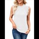 thumbnail image 2 of Suéter Sin Mangas para Mujer, Cuello Alto, Punto , Flecos, Corta, Estilo Bohemio, Moderno, , Talla M, 2 of 10