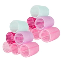 12 Pcs Hair Rollers Curler Self Grip Hair Rollers Hairdressing Curlers Hair Curler Roller Bangs Cirlers Hair Styling Curler for DIY Curly Hairstyle,Random Color,Jumbo,Topboutique
