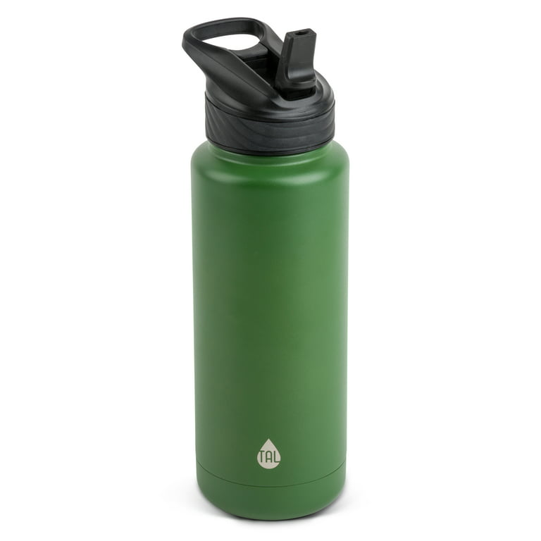 TAL Stainless Steel Water Bottle Bundle, 9 Piece Set, 40 fl oz, 24 fl oz, 18