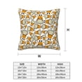 thumbnail image 2 of Throw Pillow Covers, Giraffes Head Soft Square Pillow Cases with Invisible Zipper for Couch Bed Sofa, Farmhouse Fall Home Decor 18"x18", 2 of 7