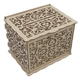 thumbnail image 1 of Wedding Money Box Holder, Rectangle Wooden Hollow DIY Envelop Gift Card Boxes With Lock And Keys Unfinished Decorative Wood Craft Box for DIY Crafts, Home Deocration, Jewelry, Card, 1 of 8