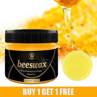 HomChum Yellow Beeswax, Wood Seasoning Beewax, Multipurpose