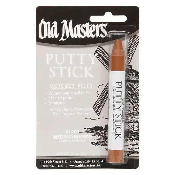 Old Masters 32404 Medium Brown Perfect Match Putty Stick